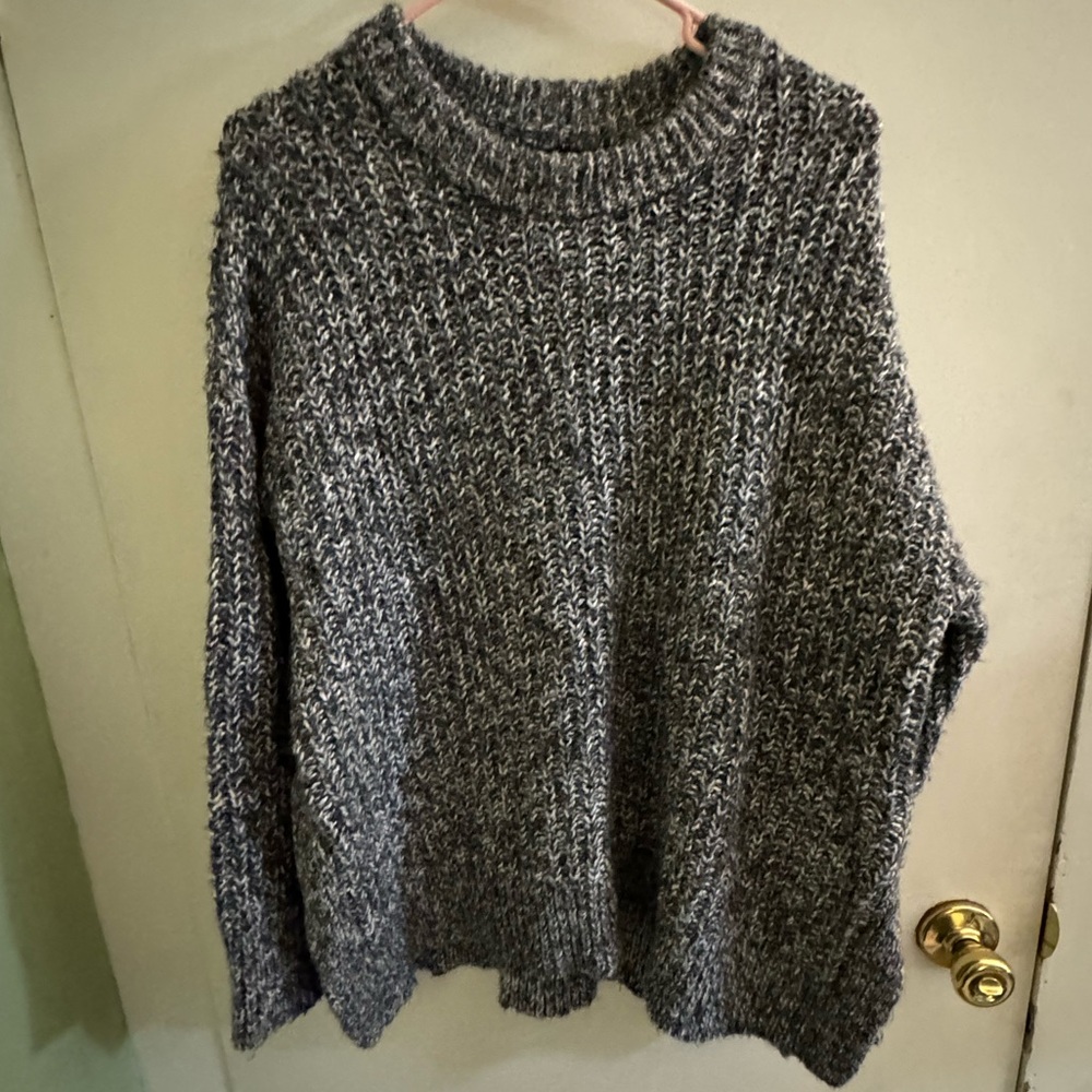 Aerie oversized split hem sweater.